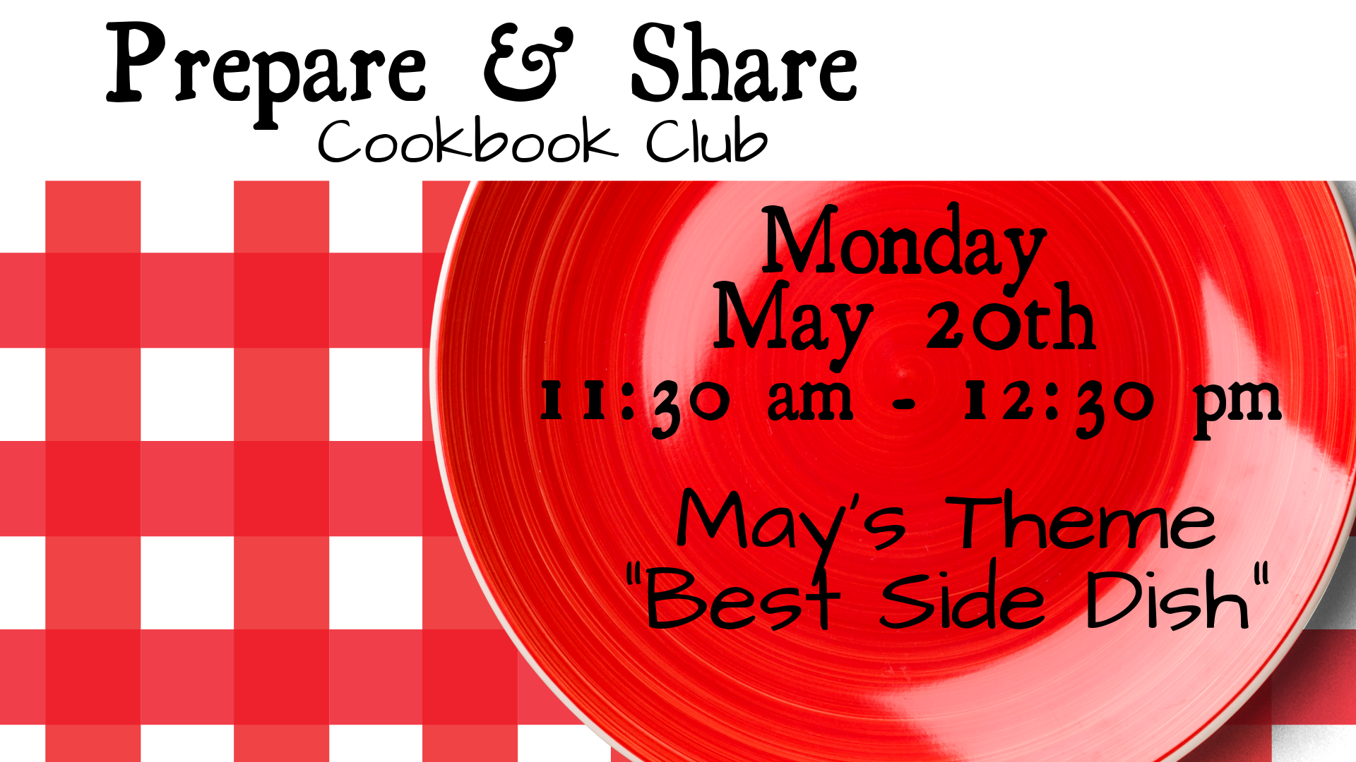 Prepare & Share Cookbook Club - May "Best Side Dish"