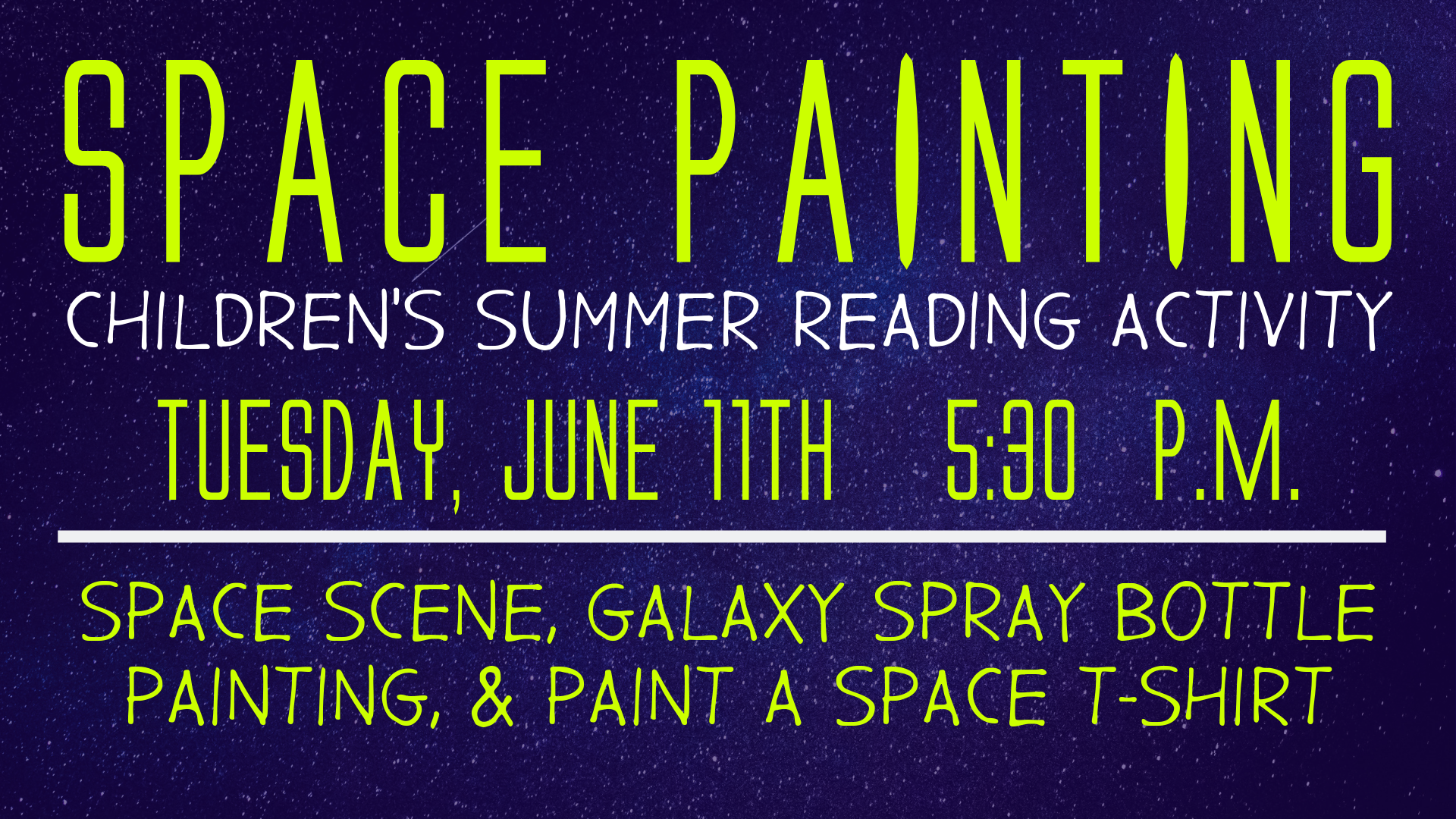 Children's Space Painting Day
