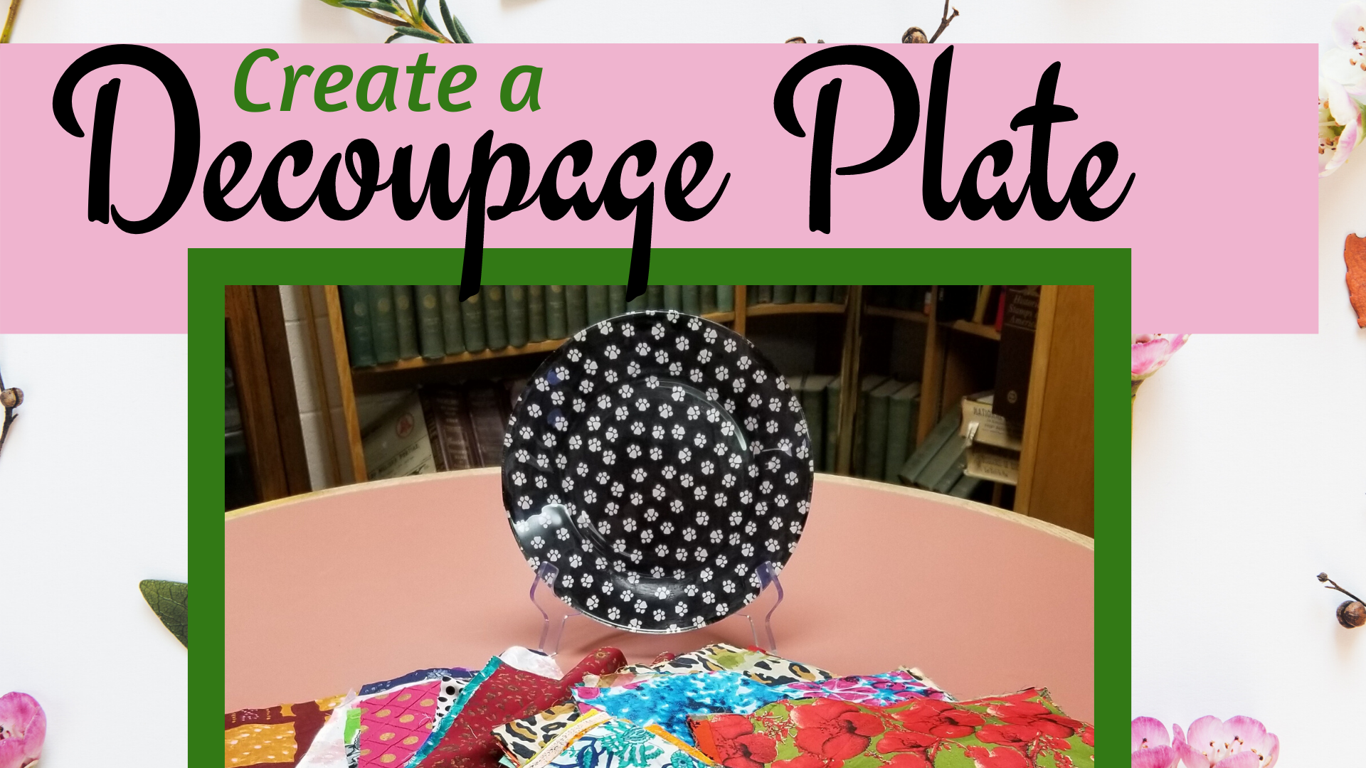 Create a Decoupage Plate